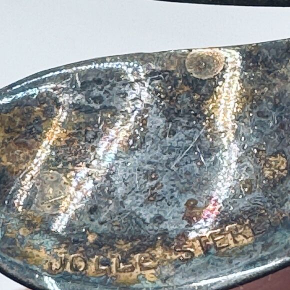 Vintage Jolle Sterling Dragonfly Brooch Pin Rhinestone Head / Purple Body - Picture 5 of 10